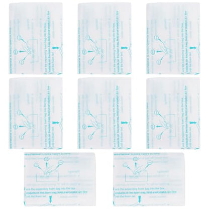 Foam Bags For Shipping 8 PCS 20×24 Inch, Handy Temperature-Activated Expanding Pouches, Instant Pack Quick Packaging - Protective Parcel Solution - color: 8 PCS, size: 24 × 20 inch
