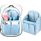 Sweetude 2 Pcs 7.9 x 4.8 x 11 Inch Mini Backpack Organizer Insert Small Shoulder Bag Divider for Rucksack Handbag Shoulder Bag Purse(Light Blue) - color: Light Blue