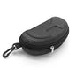 Yamrots 2 Pcs Zipper Hard Sunglasses Cases Portable Travel Eyeglasses Cases with Plastic Hook - color: Black White