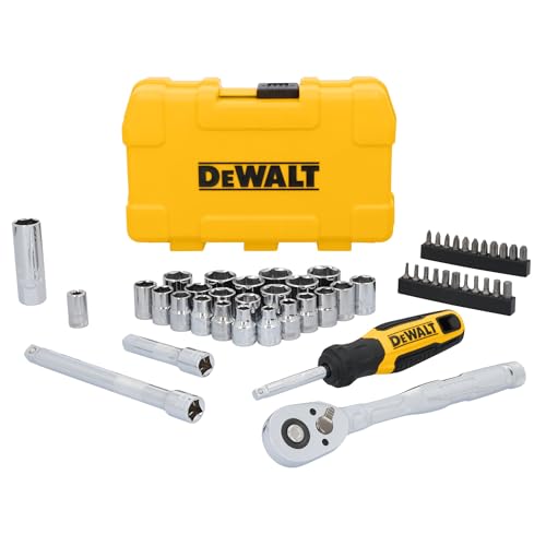 DEWALT Mechanics Tool Set, 3/8" Drive, 50 Piece (DWMT45423) - style: New 3/8" 50 Piece Set