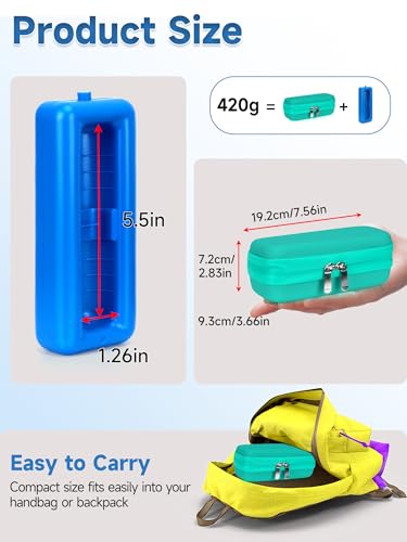 YOUSHARES Insulin Vial Cooler Travel Case - TSA Approved Diabetes Carrying Bag Keep Medicine Cool, Peptide Medication Organizer Small Bottle Protector, Refrigerated Pack with Protective Ice Brick - color: 01 Green