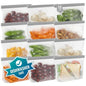 Dishwasher Safe Reusable Storage Bags Stand Up - BPA Free Reusable Sandwich Bags - Leakproof Gallon Freezer Bags, Food Storage Bags - Gray 12 Sandwich Bags - color: Grey (12 Sandwich)