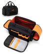 Tactical Travel Toiletry Bag for Men, Extra Large Dopp Kit Organizer with Dual Way Zippers, Travel Hygiene Bag for Shaving Grooming Bathroom Essentials, Black (Empty Bag)