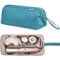 KarSyon Shark Flex Style Case for Dyson Airwrap Hair Dryer Brush Revlon Hair Tools Travel Bag Carrying Case Flat Curling Iron Organizer (Teal Blue) - color: Teal Blue