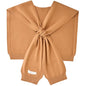 WaJuemy Women's Sweater Shawl Wraps Sleeves Knitted Collar Sweater Scarf Top Casual Lightweight Shoulder Cape Accessories - color: 04 Khaki X