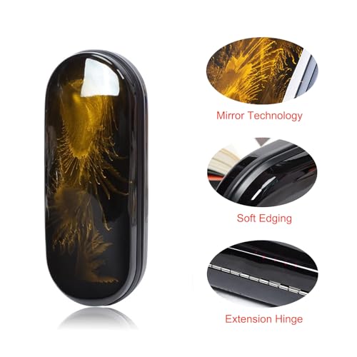 FEIQIAO Hard Shell Glasses Case, Men's And Women's Portable Travel Eyeglass Case - color: A-yellow