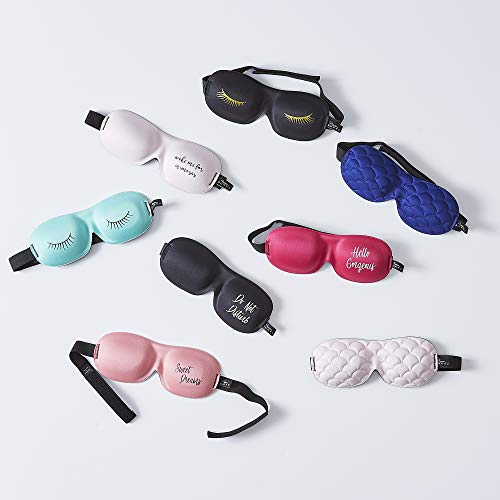 Bucky Ultralight & Comfortable Contoured Sleep Eye Mask, Gold Eyelash, One Size,5824 - color: Gold Eyelash