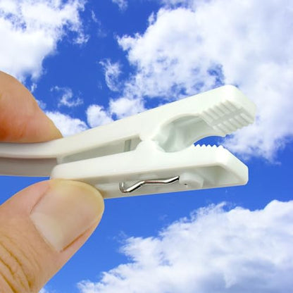 Laundry Hooks Boot Hangers Plastic Clothes Pins Hanger Clips for Bathroom Travel Portable White (24Pcs) - color: White 24pcs