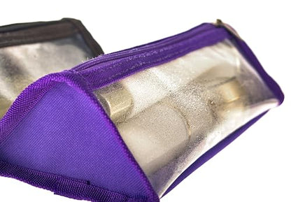 3 Pack TSA Approved Toiletry Travel Bag Vinyl Makeup Bag Small Clear Cosmetic Pouch Small toys Organizer Storange Carry on Travel accessories Bag
