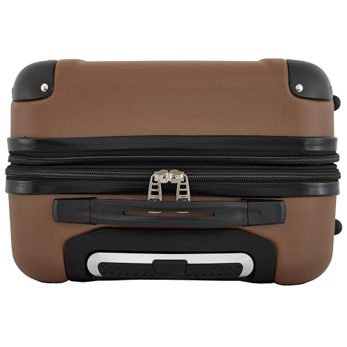 Travelers Club Chicago Hardside Expandable Spinner Luggage, Rum Caramel, 22" Carry-On - color: Rum Caramel, size: 22" Carry-On