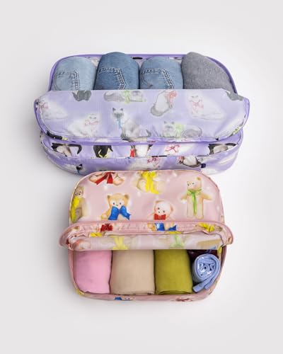 BAGGU Large Packing Cube Set - Fancy Animals - color: Fancy Animals