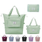Large Capacity Travel Bag, Expandable Duffel Bag-Water-Resistant Foldable Carry-On with Wet/Dry Compartments | Large Capacity Travel Bag for Gym, Weekends & Overnight Trips (Green) - color: Green