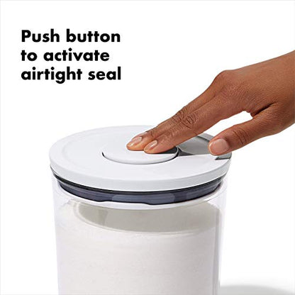 OXO Good Grips Round 3-Piece Mini Round POP Canister Set (Pack of 4) - size: 3 pack - 0.6 qt (Pack of 4), style: Plastic Bath Set