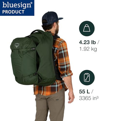 Osprey Farpoint 55L Men's Travel Backpack, Black - color: Black, size: 55L