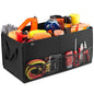 Handy Laundry Car Trunk Organizer – Large 2 Compartment Storage Bin with Non-Slip Fastener, Mesh Side Pockets & Heavy-Duty Handles, 22 x 10 x 11 in, Black – Prevents Shifting & Rolling - size: 22" x 10" x 11"