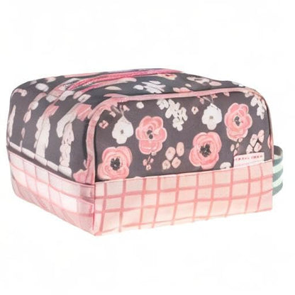 Stephen Joseph, Kids Toiletry Bag, Boys and Girls Toiletry Kit, Travel Bag - color: Charcoal Flower