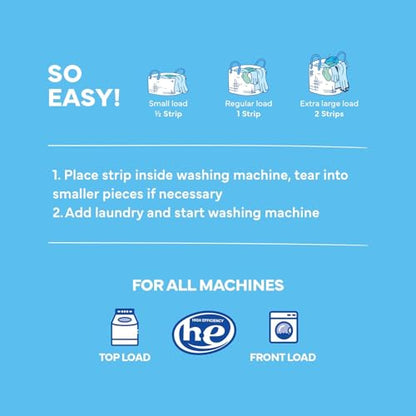 Tru Earth Compact Dry Laundry Detergent Sheets - Up to 64 Loads (32 Sheets) - Paraben-Free - Original Eco-Strip Liquidless Detergen - Fresh Linen | Packaging May Vary - size: 32 Count (Pack of 1)
