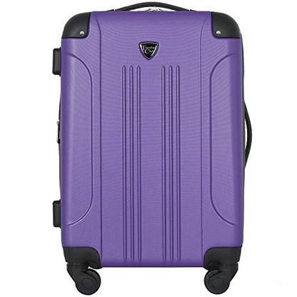 Travelers Club Chicago Hardside Expandable Spinner Luggage, Purple, 22" Carry-On - color: Purple, size: 22" Carry-On