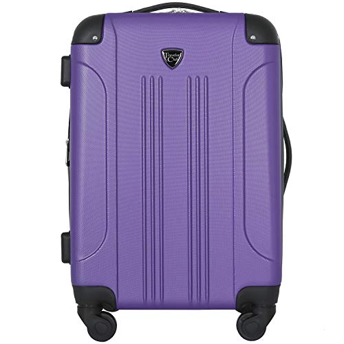 Travelers Club Chicago Hardside Expandable Spinner Luggage, Purple, 22" Carry-On - color: Purple, size: 22" Carry-On