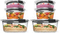 Rubbermaid Brilliance® Round Leak Proof Food Storage Containers, 6 Piece Set (Pack of 2) - size: 6-Piece (Rounds, Pack of 2)