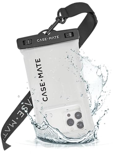 Case-Mate IP68 Waterproof Phone Pouch - Floating Waterproof Phone Case with Crossbody Lanyard - Beach Cruise Ship Travel Essentials - Compatible with All Devices - Touchscreen Friendly - Sand Dollar - color: Sand Dollar