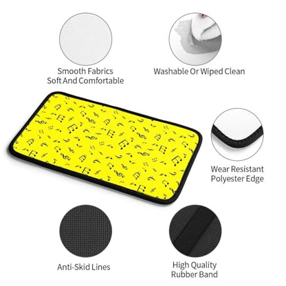 Car Center Console Cover Abstract Music Notes, Anti-Slip Arm Rest Protector, Waterproof Interior Accessories - color: Picture (879)