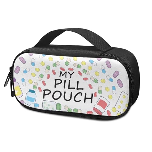 Waterproof Diabetes Travel Case for Women Men, Lightweight Portable Glucose Meter Organizer for Diabetic Care Kits, Insulin Pen, Blood Sugar Monitor - My Pill Pouch - color: My Pill Pouch