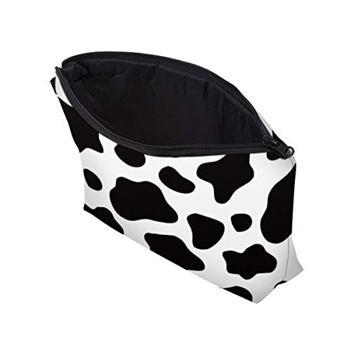 Deanfun Cosmetic Bag for Women Trendy Makeup Bags Organizer Travel Waterproof Toiletries Bag Accessories Cow Point Gifts (52558) - color: 52558