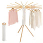 Foldable Clothes Drying Rack, Portable Garment Drying Rack for Indoor Outdoor, Space Saving Laundry Drying Rack, Sturdy Clothing Air Dryer Hanger for Balcony Bedroom Laundry Room
