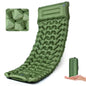 Sleeping Pad for Camping - Ultralight (1.9lbs) Inflatable Camping Mattress with Built-in Pillow & Foot Pump, 4" Thick Compact Air Pad for Backpacking, Hiking, Traveling, One-Second Deflation - color: Army Green