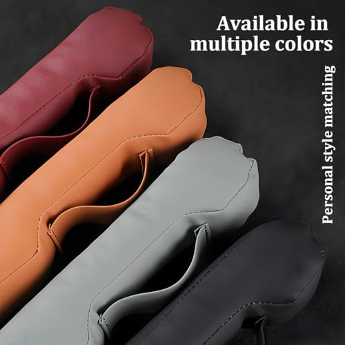 Car Seat Gap Filler, 2PCS Between Vehicle Seats Console Organizer Stop Things from Dropping, Automotive Interior Chair Gap Coverage Fill, Universal for SUV Automobile Truck (Brown) - color: Brown