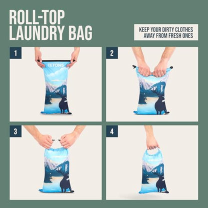 Large Compression Packing Cubes for Travel-Packing Cube Luggage Organizers 7 Piece Set for Checked Luggage-Ultralight, Expandable/Compression Bags by TRIPPED Travel Gear (National Parks) - color: National Parks