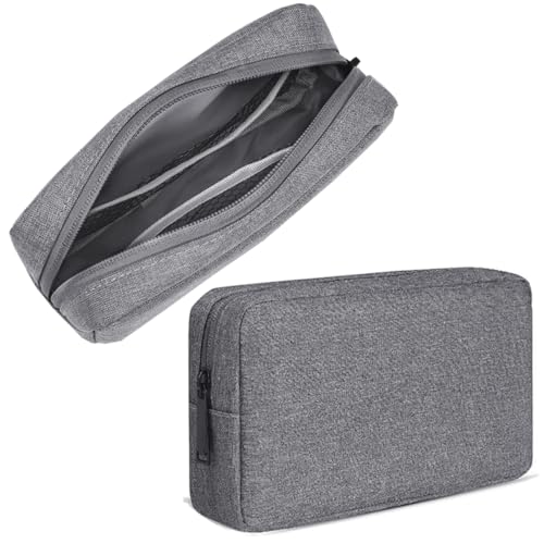 CAAORDKSO Electronic Organizer Travel USB Cable Accessories Bag/Case, Waterproof Electronics Accessories Case Organizer Bag for USB, Cable, Cord, Charger, Phone, Power Bank, Earphone (Small-Dark Gray) - color: Small-Dark Gray, size: Small