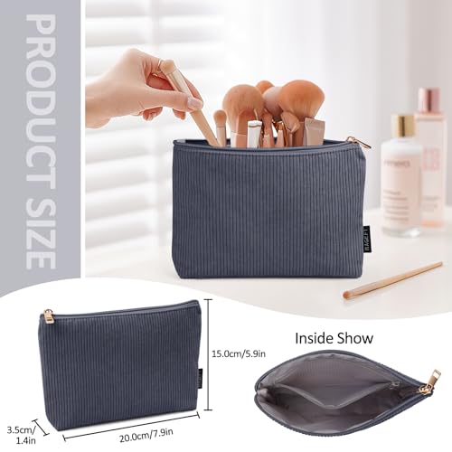MAGEFY Makeup Bag Small Cosmetic Bag for Women - color: Black