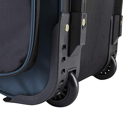 Travelers Club Xpedition 30 Inch Multi-Pocket Upright Rolling Duffel Bag - color: Rivera Blue