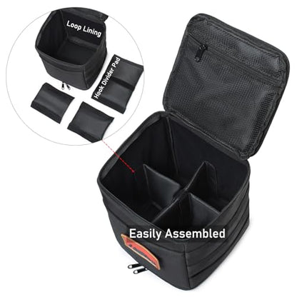 Tactical Camping Storage Bag 7L Utility Tote Bag Trunk Organizer (Black) - color: Black