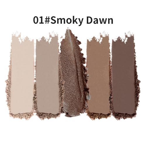 Neutral Nude Brown Eyeshadow Palette – Beige, Cool Taupe, Bronze Gold Shimmer, Cocoa Brown & Deep Espresso Matte, High Pigment Blendable Long-Lasting Eye Shadow for Daily Soft Glam & Mature Eyes - color: C01