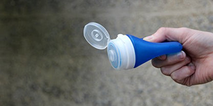 humangear GoToob+ (XL) | Refillable Silicone Travel Bottle | Locking Lid | Food-Safe Material | Blue, XL (6 fl.oz.; 177ml) - color: Blue, size: 6 Ounces