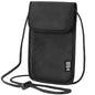 Likesing 5.5" L x 7.9" W Travel Neck Wallet, RFID Blocking Passport Holder, Security Lightweight Passport Travel Wallet, Neck Pouch Gifts for Women Men(Black) - color: Black