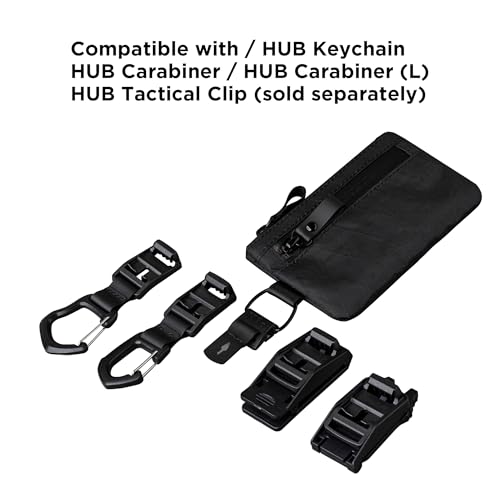 ALPAKA Zip Pouch Black X-Pac- RFID-Blocking Small Cash and Card Zip Wallet with Carbon Neutral, Weatherproof Fabrics, YKK Zipper, EDC Pouch for Men Travel - color: Black