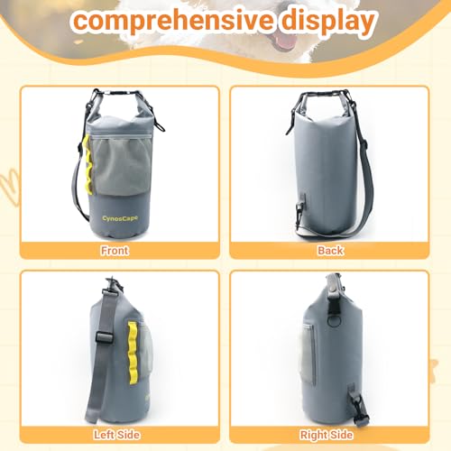 Dog Food Storage Bag for Camping Trips,Road Travel,Dog Boarding,Overnight Kibble Bag Carrier 10L,Portable,Leak-Proof,Airtight,Odor-Resistant,Wipe Clean (Bowl Not Included)