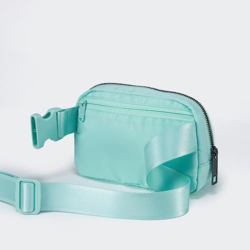 Pander Belt Bag for Women, Fashion Waist Packs, Crossbody Bags, Everywhere Belt Bag with Adjustable Strap (Pale Turquoise). - color: Pale Turquoise