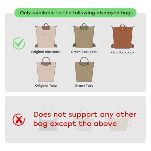GIVLEFLY Backpack Organizer Insert & Liner with Cup Holder, fits Longchamp Le Pliage Original M Backpack, Green M, Xtra Backpack and Original M Tote, Lightweight Shaper - size: LPO LPX LPG Backpack LPO LPG Tote