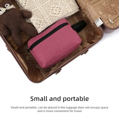 Icramsy Travel Toiletry bag Toiletry bag for women men Hanging Cosmetic bag Travel accessories for Women Men (Rosy) - color: Rosy