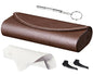 RayLove Ultimate Glasses Case Kit, Hard Shell Sunglasses and Eyeglass Case with Cleaning Cloth, Screwdriver, Ear Hooks - style: 1pack,coffee