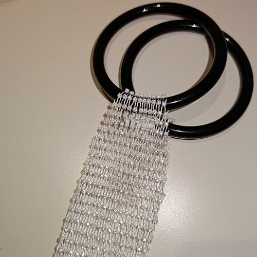 Munyee Hua Rhinestone Jeweled Bottle Wine Bag Reusable Tote Carrier Crystal Mesh Evening Purse with Ring Handle Gift Bags Carrier for Birthday Picnic Party Wedding (Black Handle White Rhinestone) - color: Black Handle White Rhinestone