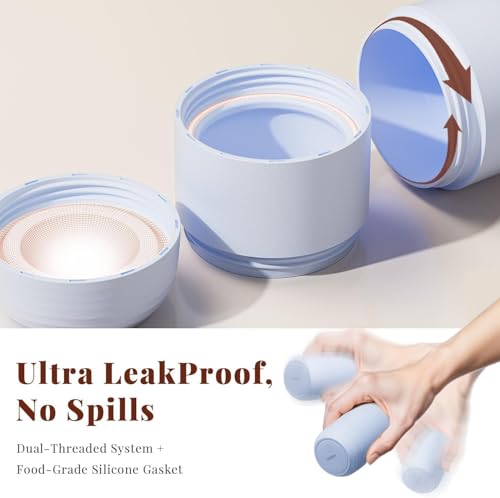 New Travel Toiletry Containers [Ultra Leakproof] TSA-Approved, PLA Hard Shell Jars with 5 Magnetic Labels, Wide Mouth Bottles for Lotion, Cleanser, Shampoo, Conditioner, Blue, 3 Pack, 2OZ - color: Blue, size: 2 oz / 60 ml
