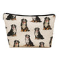 Bernese Mountain Dog Makeup Bag, Bernese Mountain Lovers Gifts Cosmetic Bag for Women, Dog Mom Lovers Owner Gifts for Women Christmas, Pet Lover Gift Zipper Travel Makeup Pouch for Purse - color: bernese mountain