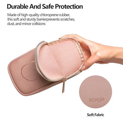 KKP Double Eyeglass Case | Sunglasses Cases with 2 Compartments - color: Pink