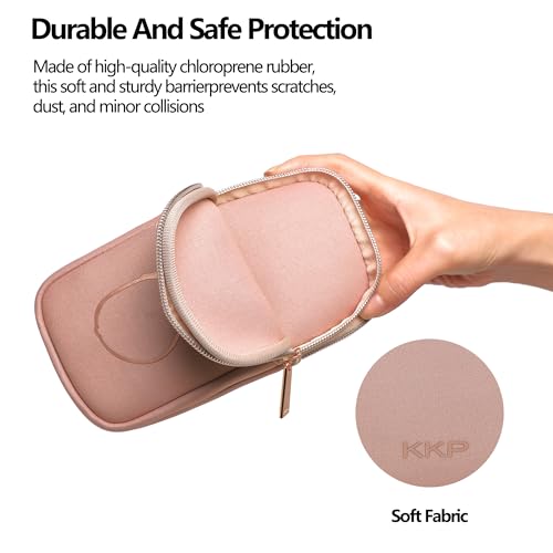 KKP Double Eyeglass Case | Sunglasses Cases with 2 Compartments - color: Pink